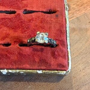 Vintage Ring sterling silver vintage engagement ring size 5